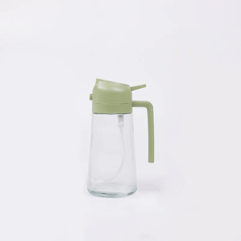 2 in 1 Olive Oil Dispenser Bottle for Kitchen, Oil Sprayer for Cooking