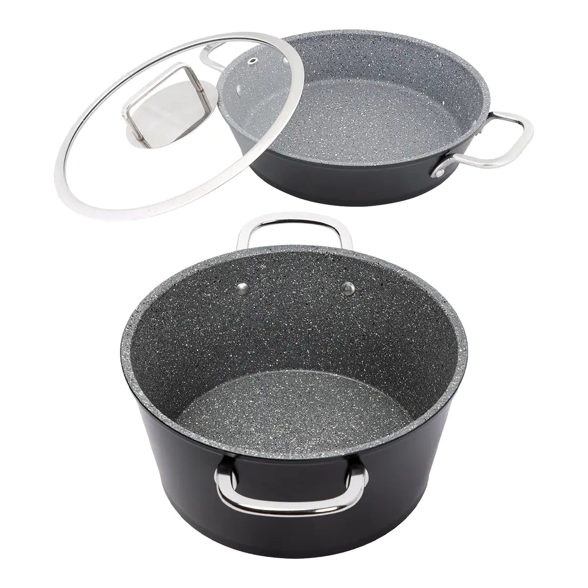 Serenk Excellence Pots and Pan Set Stock Pot Egg Pan Nonstick 4 Pcs