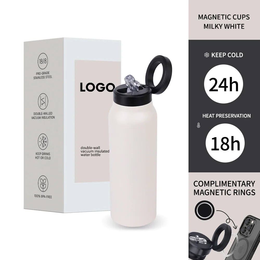 Stainless Steel Water Bottle With Lid Magnetic