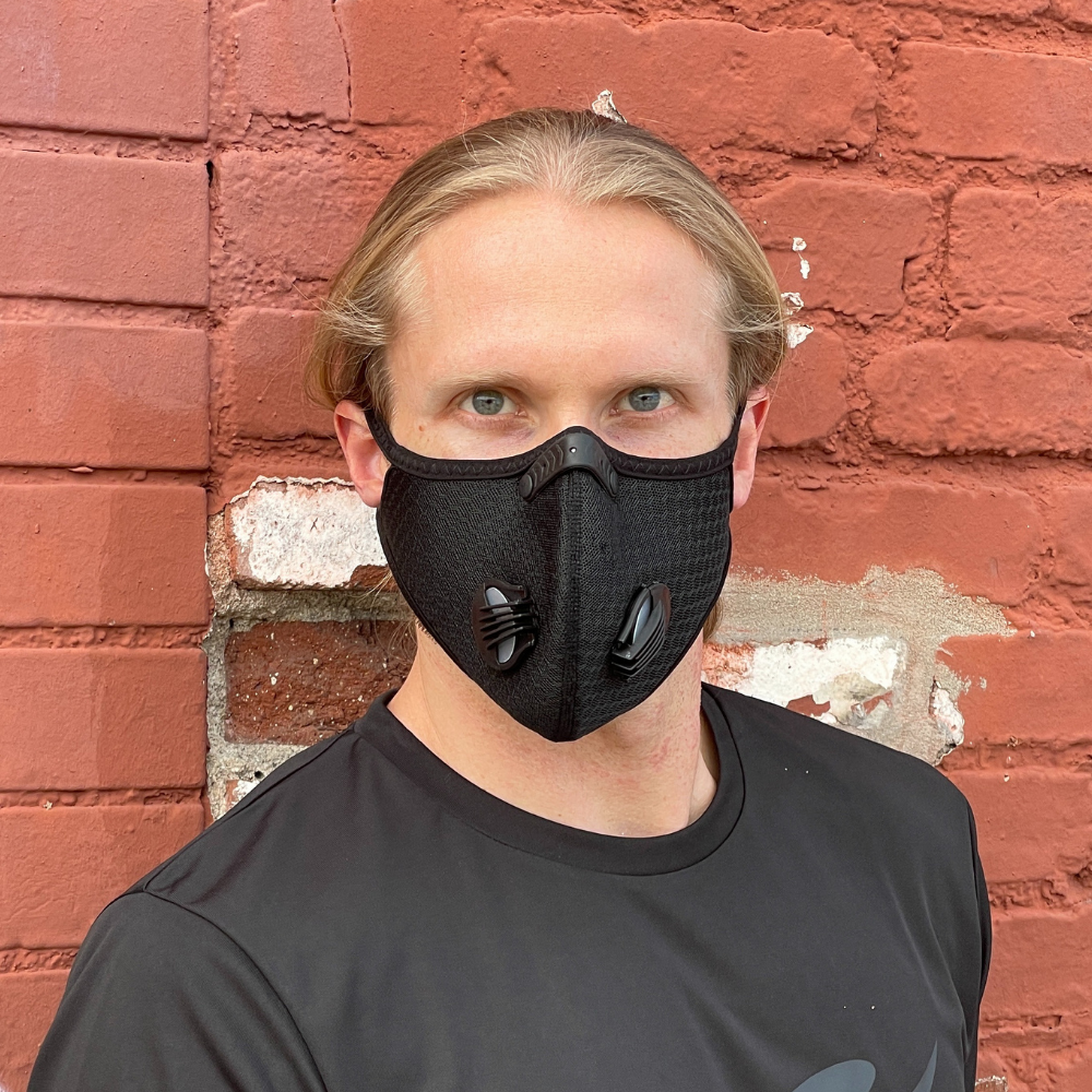 Performance Sports Face Mask with Activated Carbon Filter and