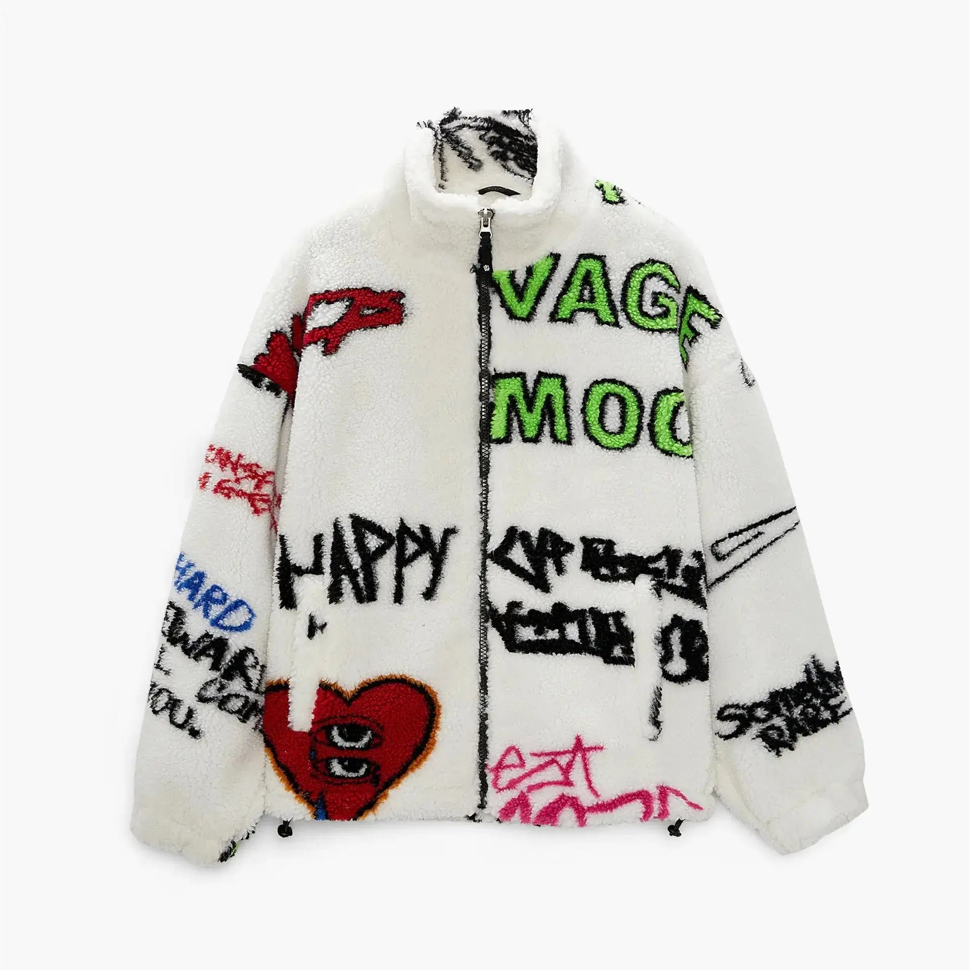 Graffiti Plush Jacket