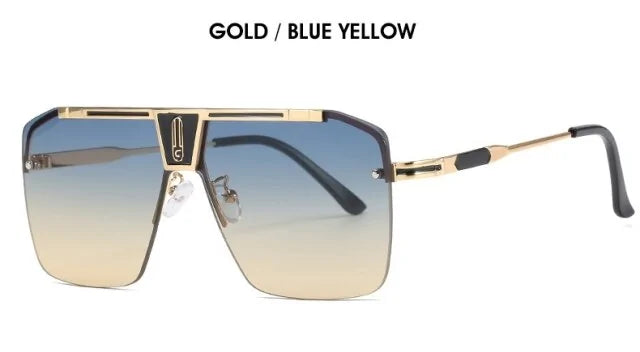 Oversized Rimless Sun Glasses For Female