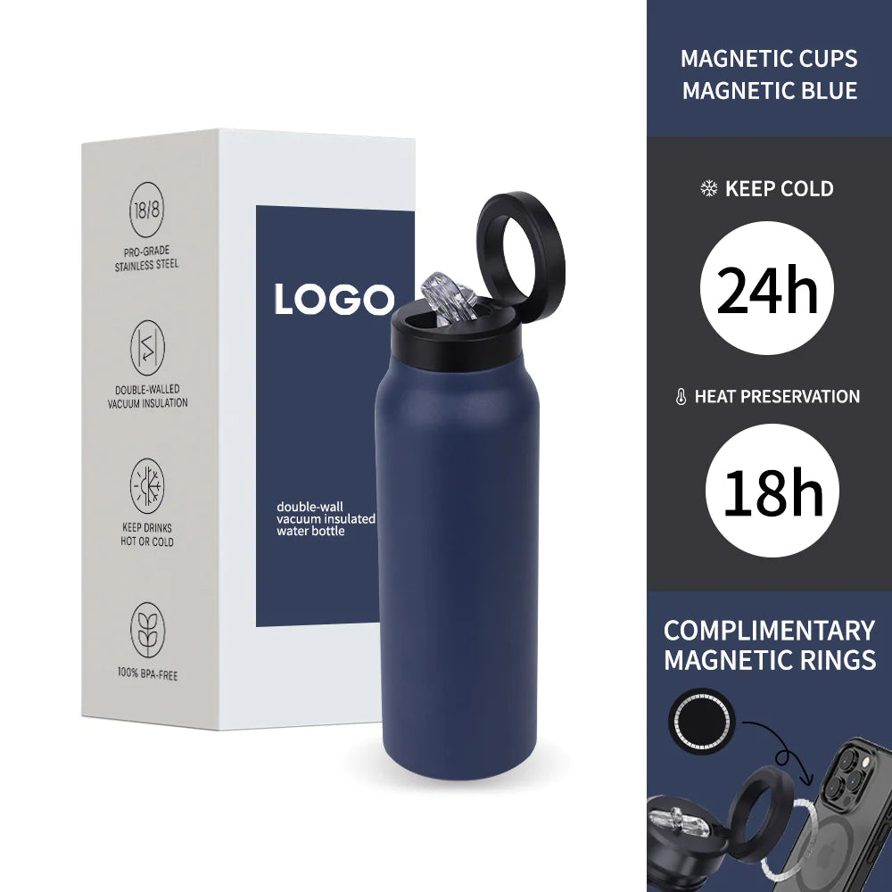 Stainless Steel Water Bottle With Lid Magnetic