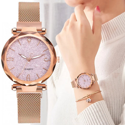 Rose Gold Women Watch