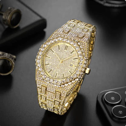 Men's Fashion Starry Diamond Quartz Watch