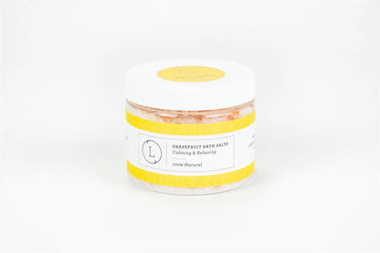 Grapefruit Natural Bath Salt Soak with Dead sea, Epsom and Himalayan salts