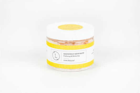 Grapefruit Natural Bath Salt Soak with Dead sea, Epsom and Himalayan salts