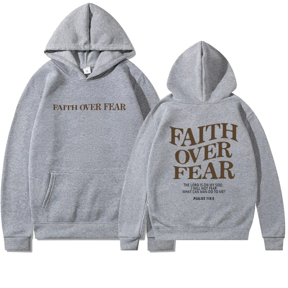 Faith Over Fear Christian Hoodie