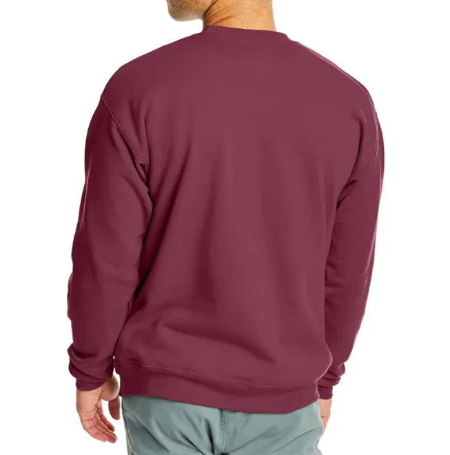 Solid Color Fashion Personality Round Neck Men's Top