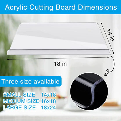 Non-Slip Acrylic Kitchen Chopping Board