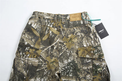 Unisex Camouflage Loose Straight Long Pants