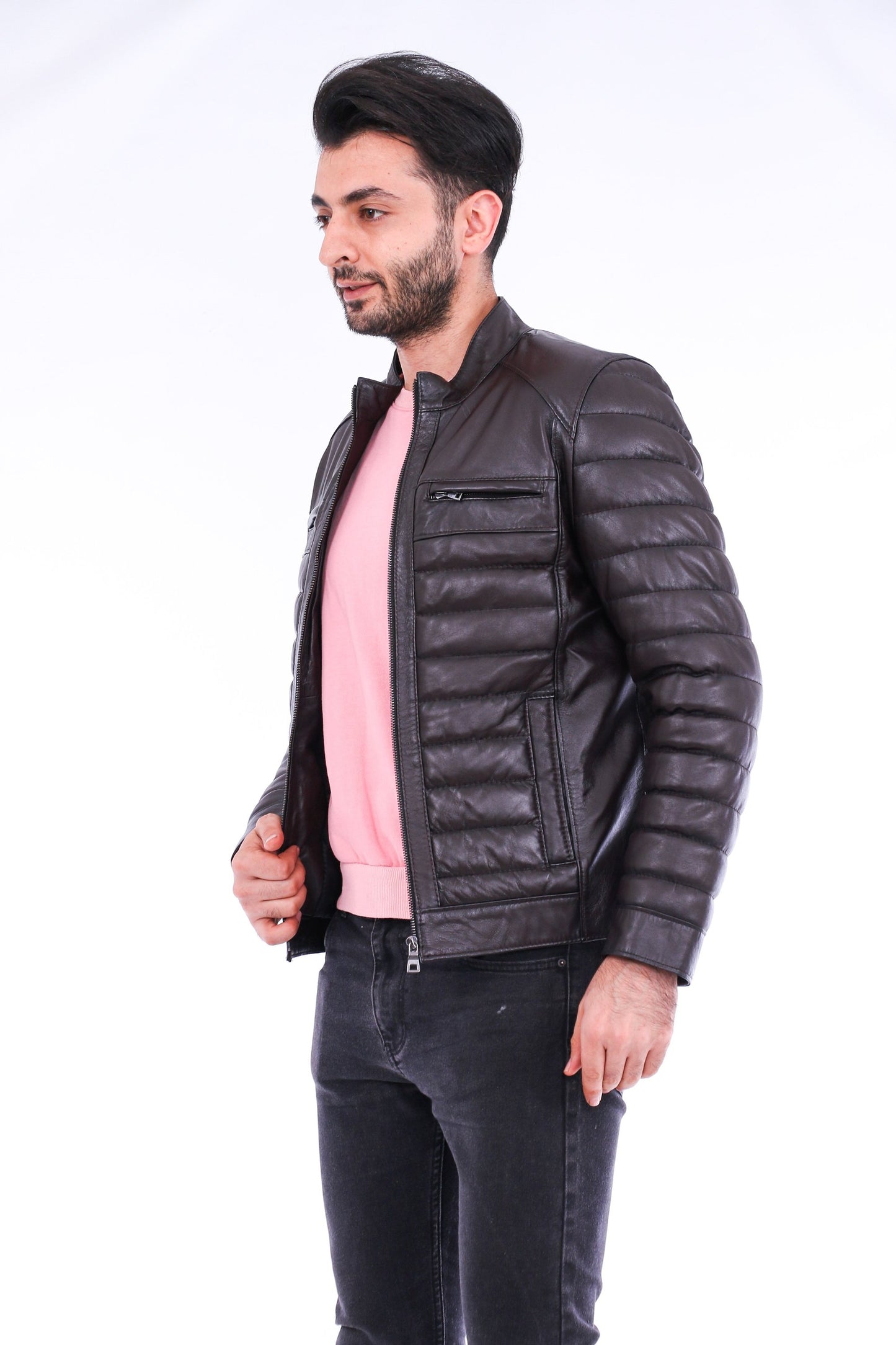 Loano Quilted Biker Jacket