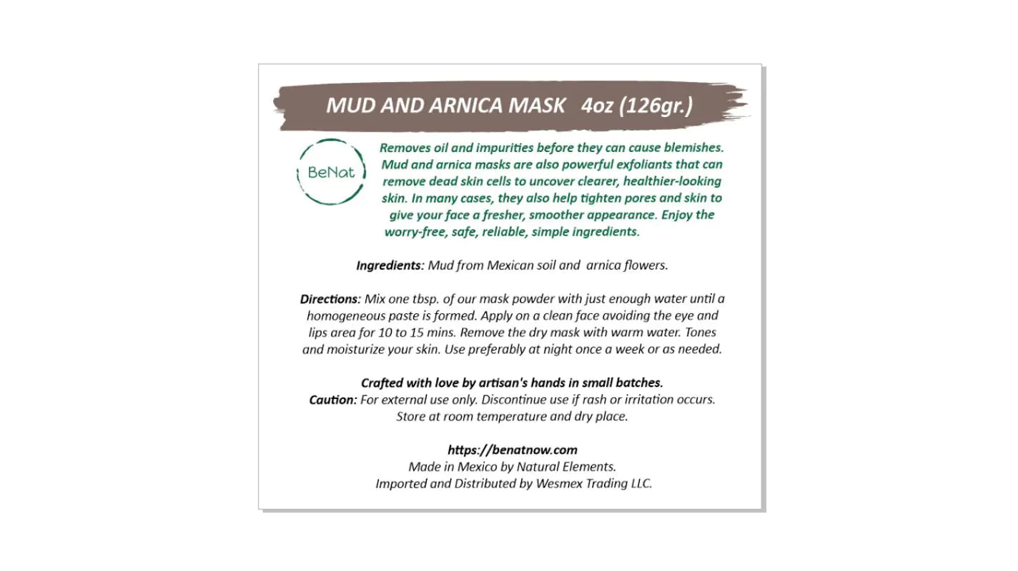 Mud and Arnica Mask