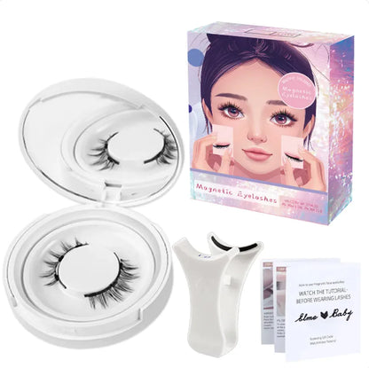 Natural Magnetic Suction False Eyelashes - Super Soft Mink Hair