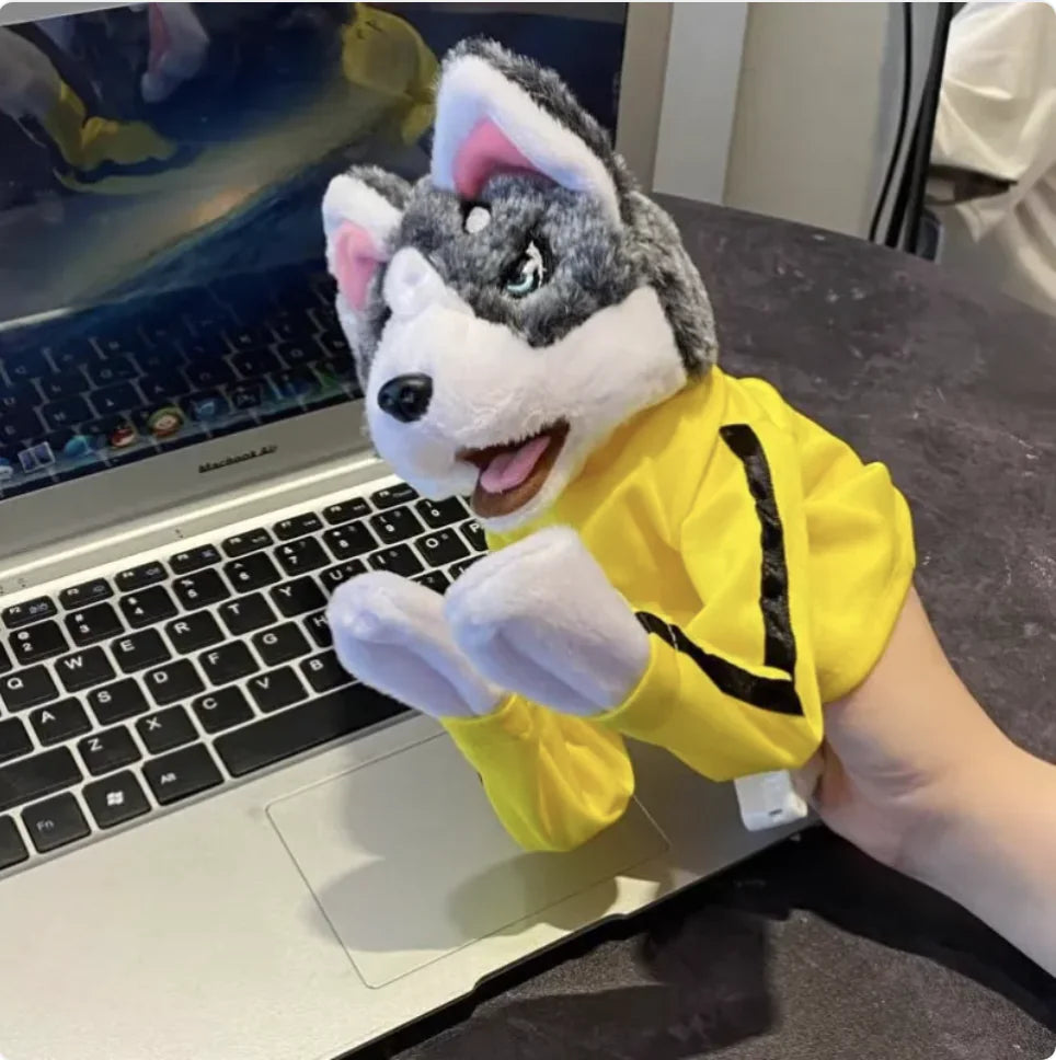 Interactive Plush Animal Dog Toy - Hand Puppet Gloves