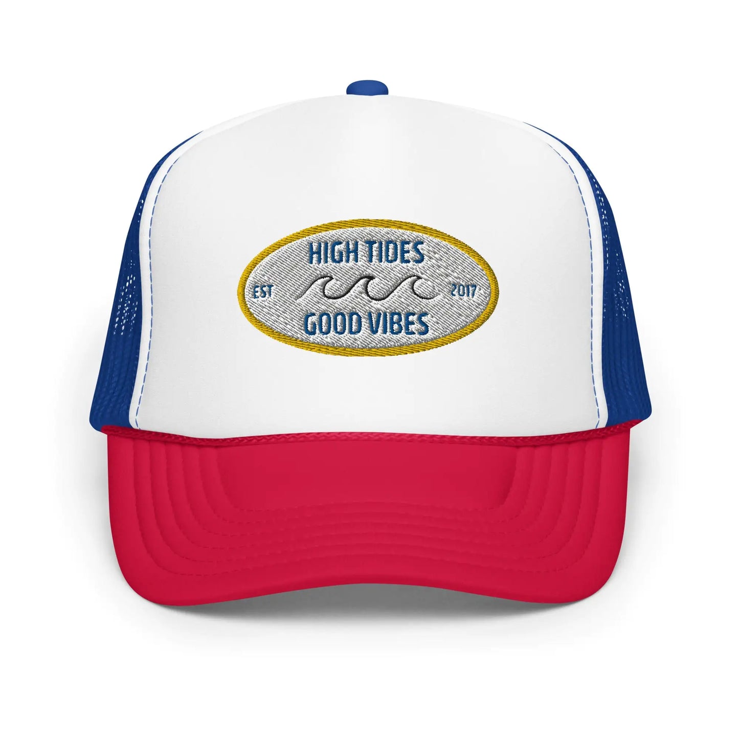 High Tides Good Vibes Foam Trucker Hat