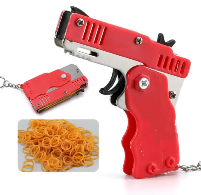 Rubber Band  Gun Key Chain