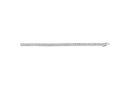 14K White Gold 3.00 Cttw Princess-Cut Diamond Link 7.5" Bracelet (H-I Color, SI1-SI2 Clarity)