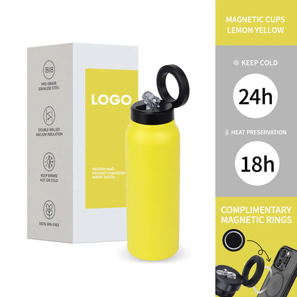 Stainless Steel Water Bottle With Lid Magnetic