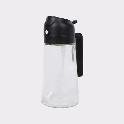 2 in 1 Olive Oil Dispenser Bottle for Kitchen, Oil Sprayer for Cooking