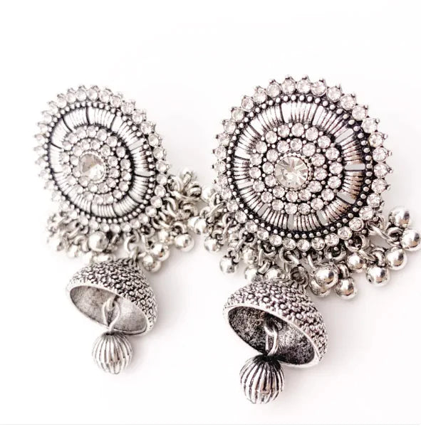 Caged Elegance Tassel Earrings