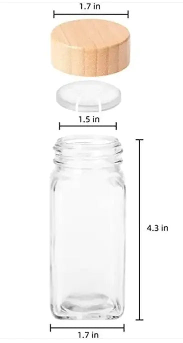 Round Glass Seasoning Jar 120ml