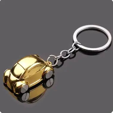 Car Gear Head Keychain with Turbo, Brake Disc, and Shock Absorber Pendants