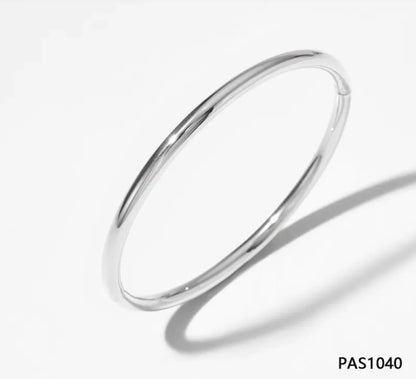 Electroplated Stainless Steel Bracelet – Simple Style