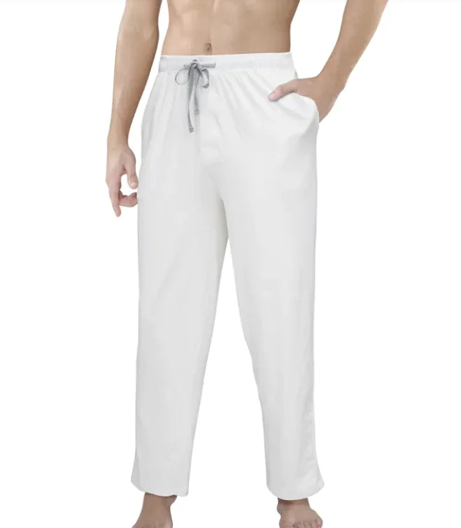 Casual Pants Cotton Solid Color Pyjamas