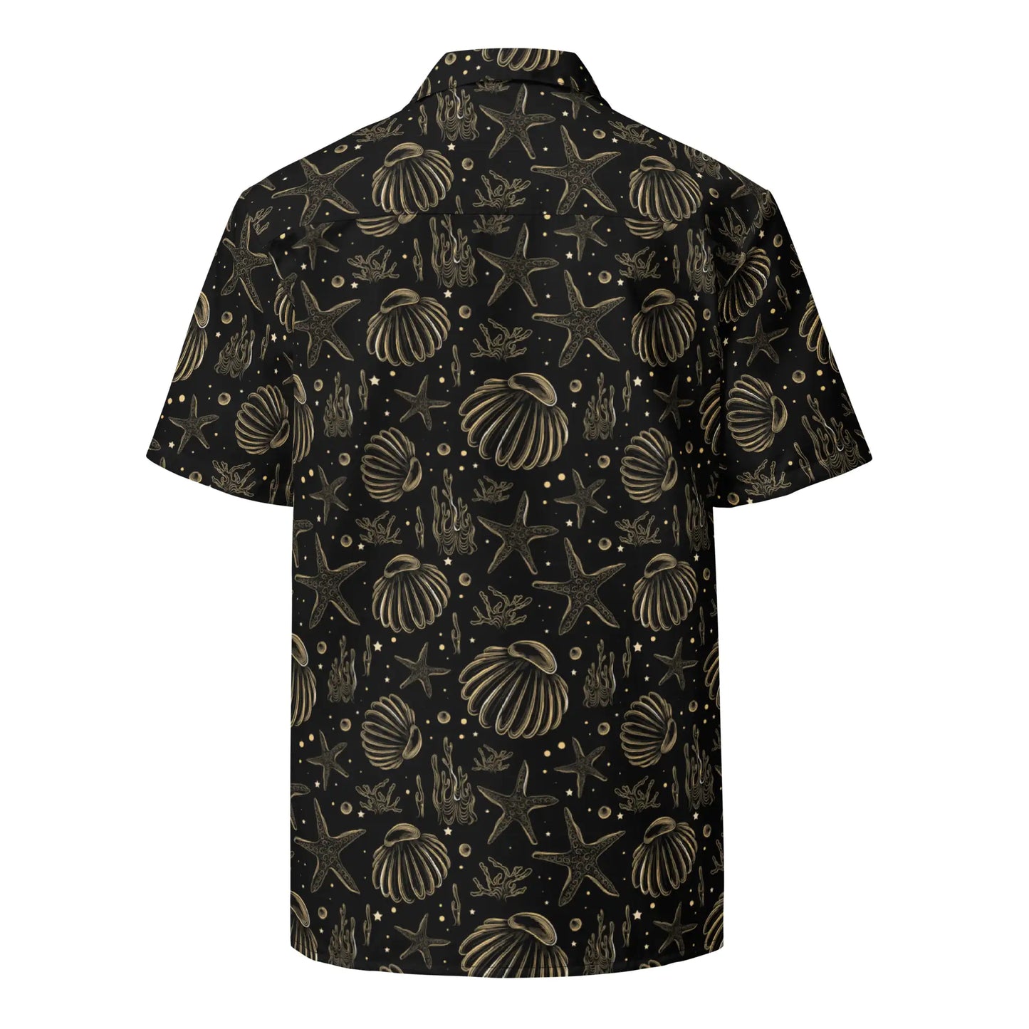 Golden Shore Button Down Hawaiian Shirt - Coastal Summer 2024 Collection