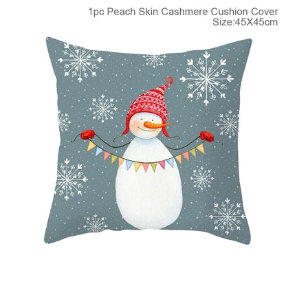 Cartoon Christmas Pillow Cover