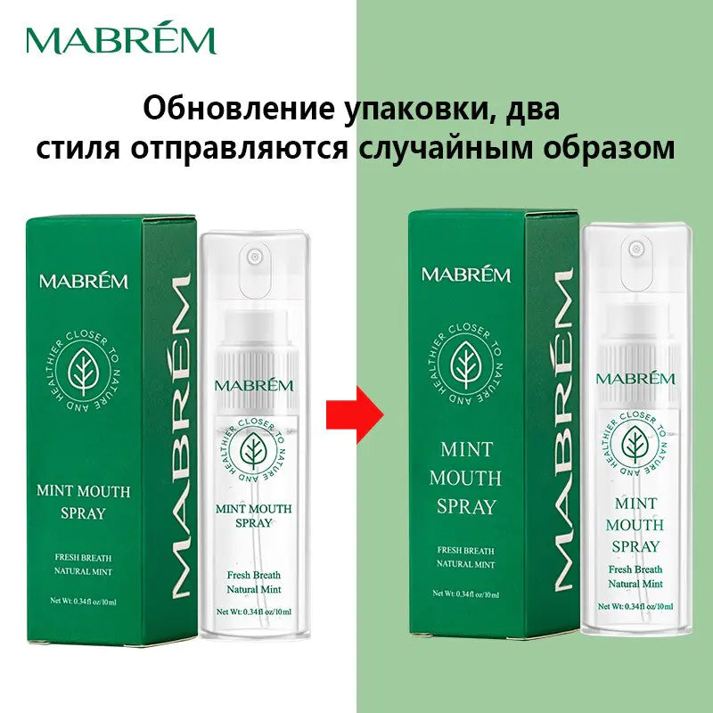 Natural Mint Oral Spray: Freshens Breath