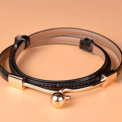 Women's Bright Leather Fashion Belt