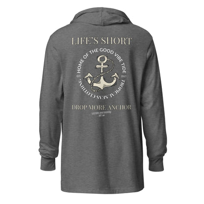 Unisex Drop More Anchor Hooded Long-Sleeve Tee