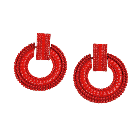 Petra -Red Earrings