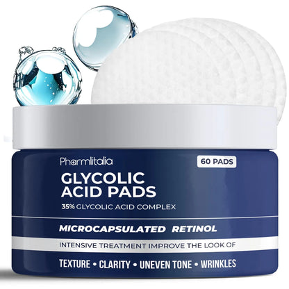 Glycolic Acid Pads 35% Anti Aging Treatment for Clearer Smoother Skin Acid Peel