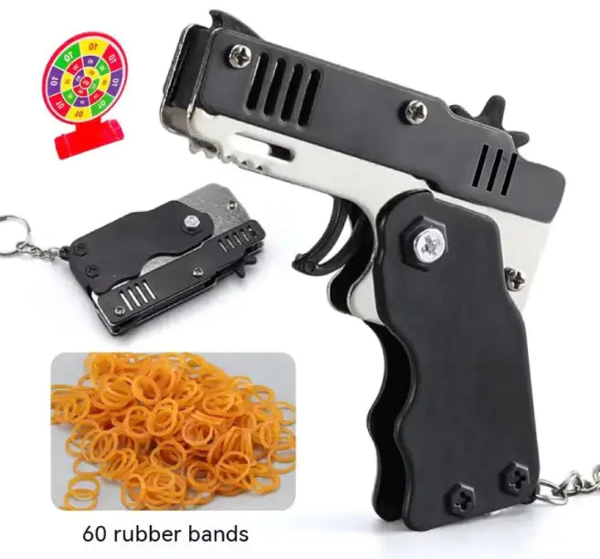 Rubber Band  Gun Key Chain