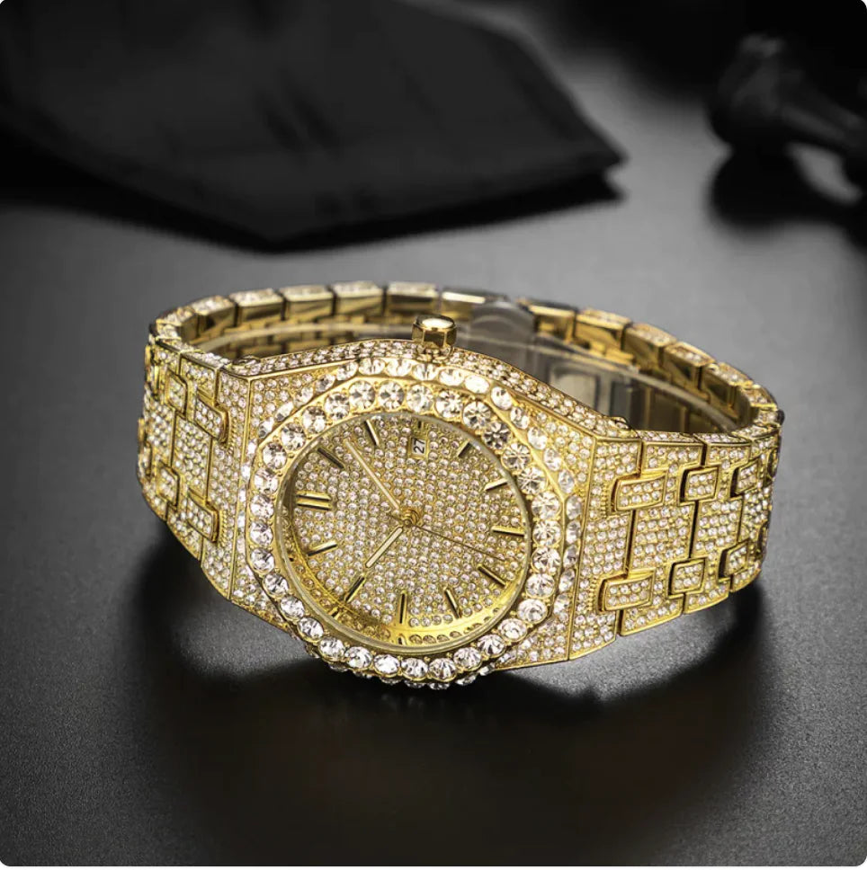 Men's Fashion Starry Diamond Quartz Watch