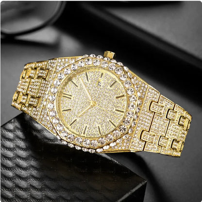 Men's Fashion Starry Diamond Quartz Watch