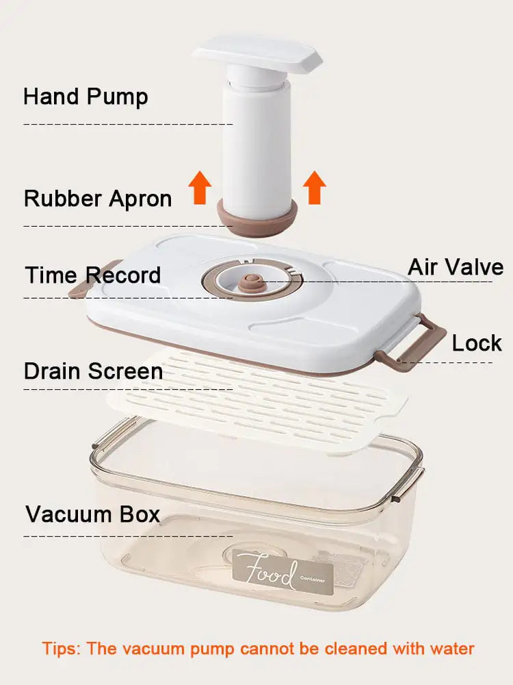 Vacuum Sealed Food Storage Box & Sealer