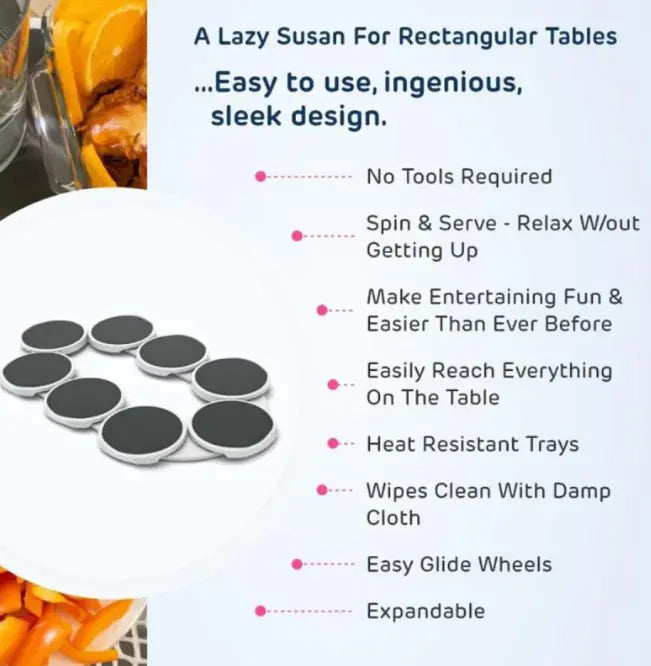 Table Rotating Food Tray