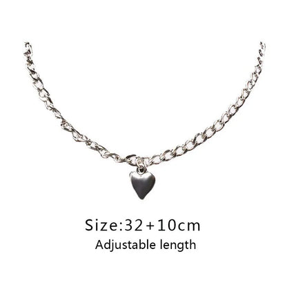 Gold Heart Lock Necklace