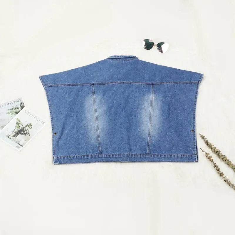 Denim Batwing Jacket