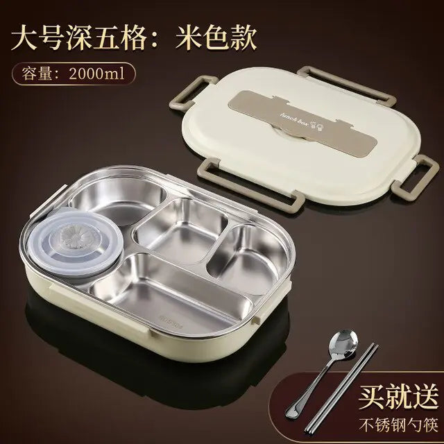 304 stainless steel compartment insulated lunch box