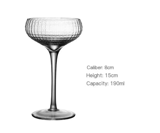 4PCS 200ML Coupe Cocktail Glass