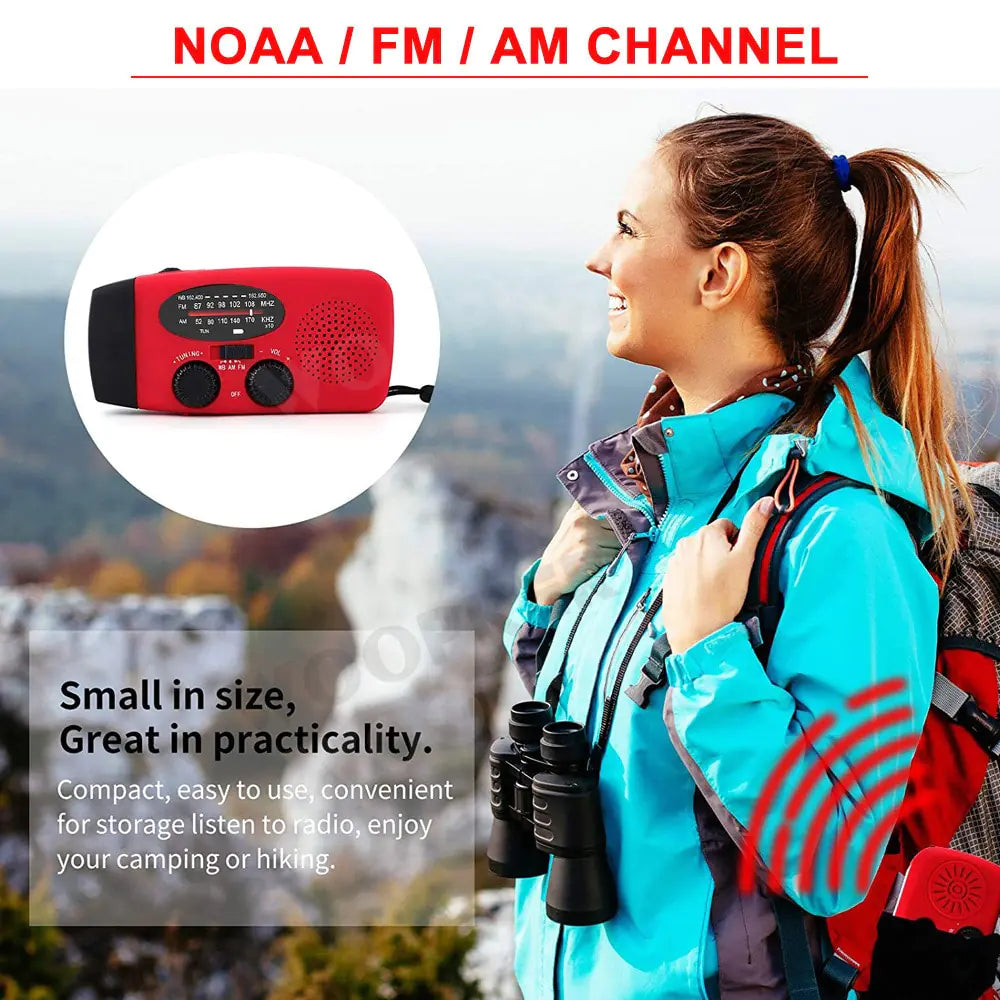 Versatile Emergency Radio with Powerful Flashlight