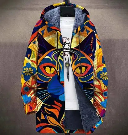 Digital Printed Stand Collar Jacket