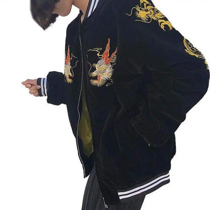 Japan Dragon Bomber Jacket