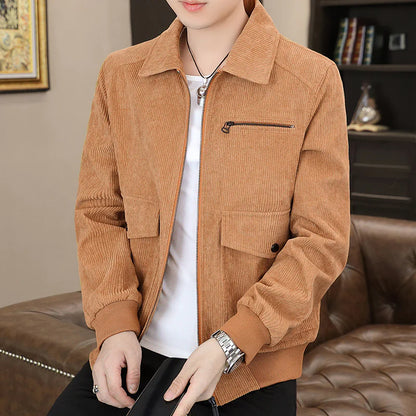 Men's Double Pocket Corduroy Jacket