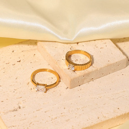 Stacking 18k Gold Rings